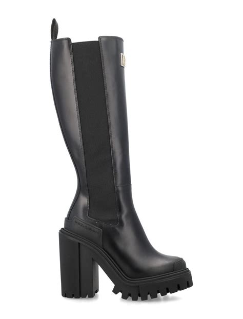 dolce gabbana military boots|dolce gabbana high heel boots.